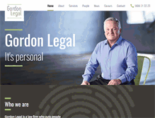 Tablet Screenshot of gordonlegal.com.au
